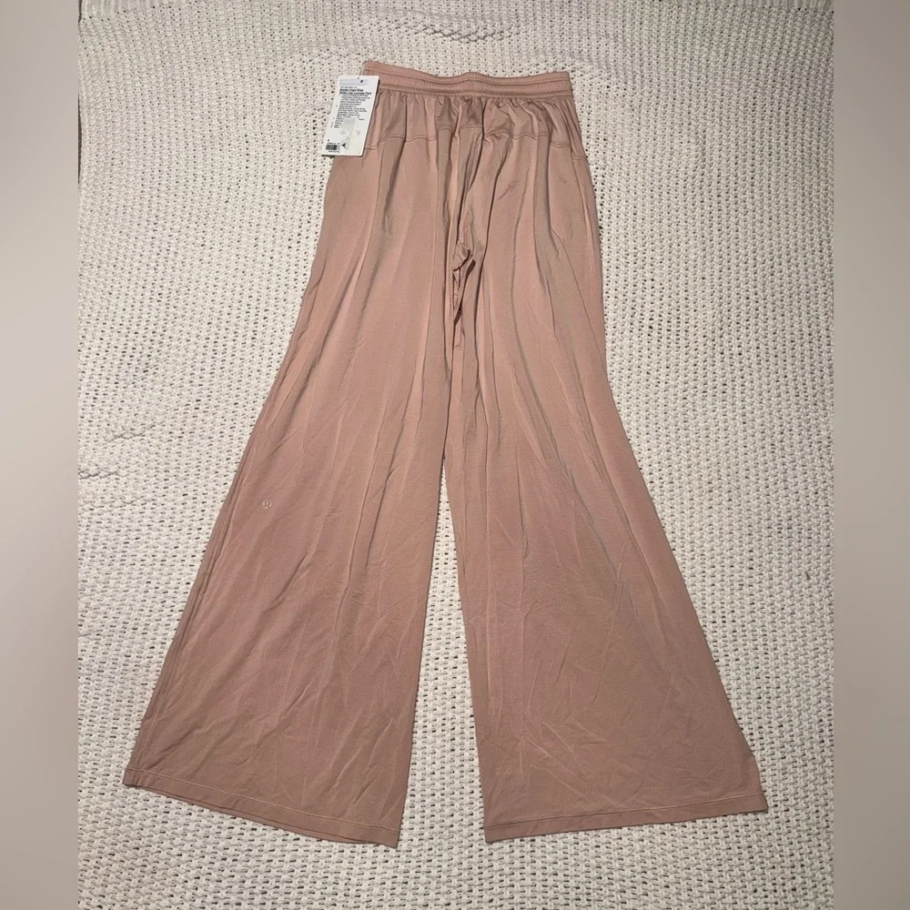 Lululemon Modal High-Rise Wide-Leg Lounge Pant Misty Shell Pink size 4 - Picture 6 of 7